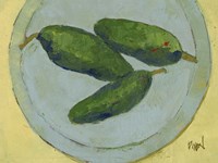 Peppers on a Plate IV Fine Art Print