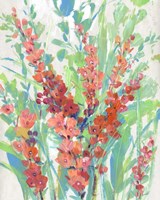 Tropical Summer Blooms II Framed Print