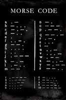 Morse Code Chart Fine Art Print