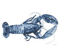 Beach House Kitchen Blue Lobster White Fine Art Print