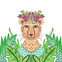 Girly Cheetah Fine Art Print