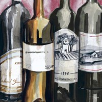 Vintage Wines I Fine Art Print
