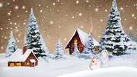 Christmas Village Fine Art Print