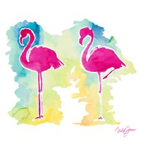Sunset Flamingo Fine Art Print