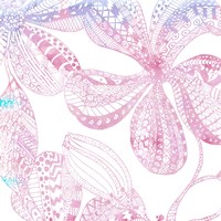 Floral Embossed II Fine Art Print