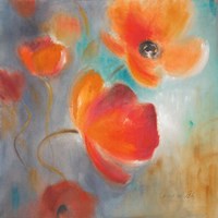 Scarlet Poppies in Bloom I Fine Art Print