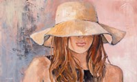 Woman in Hat Fine Art Print