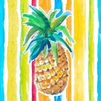 Vibrant Pineapple I Framed Print