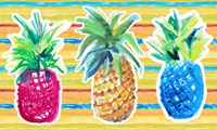 Vibrant Pineapple Trio Fine Art Print