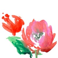 Red Loose Blooms II Fine Art Print