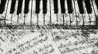 Black & White Piano Keys Fine Art Print