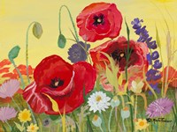 Victory Red Poppies I Fine Art Print