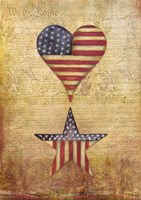 America Stars Flag Fine Art Print