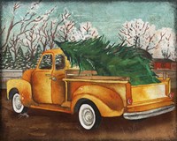 Yellow Truck and Tree III Fine Art Print