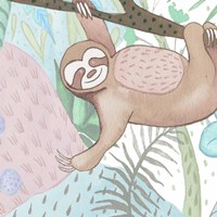 Swinging Sloth Fine Art Print