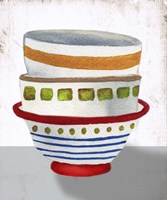 Stacked Bowls II Framed Print