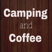 Camping & Coffee Brown Fine Art Print