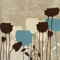 Floral Simplicity III (blue) Fine Art Print