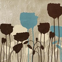 Floral Simplicity IV (blue) Fine Art Print