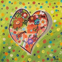 Hearts of Love II Fine Art Print