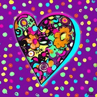 Neon Hearts of Love I Fine Art Print