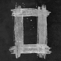 Silver Rectangle on Black Fine Art Print