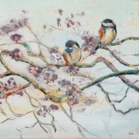 Spring Bird on Branch Fine Art Print