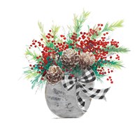 Holiday Flowers I Framed Print