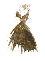 Fashion in Gold I Fine Art Print
