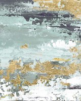 Gold Magic Vertica Abstract I Fine Art Print