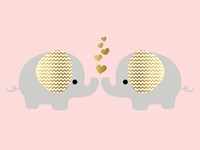 Baby Ele Love Fine Art Print