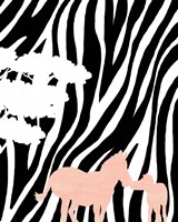 Modern Zebra's Framed Print
