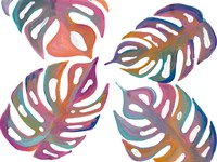 Colorful Palm Leaves I Fine Art Print