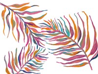 Colorful Palm Leaves II Fine Art Print