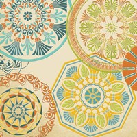 Spirographics Square II Framed Print