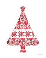 Nordic Holiday Christmas Tree Fine Art Print
