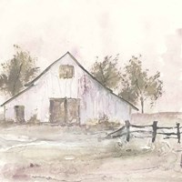 White Barn II Fine Art Print