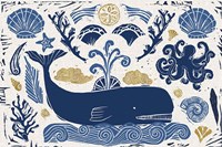 Primitive Sea I Fine Art Print