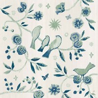 My Bohemian Life III Navy Fine Art Print