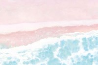 Sky Seaview I No Umbrellas Pink Fine Art Print