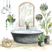 Black Bathtub II Fine Art Print