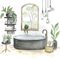 Black Bathtub I Fine Art Print