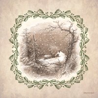 Winter Scene Engraving Fine Art Print