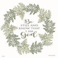 Be Still Wreath Fine Art Print