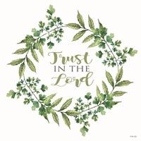 Trust in the Lord Wreath Fine Art Print