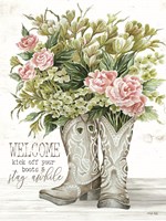 Welcome Kick Off Your Boots Fine Art Print