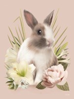 Easter Bunny Floral Fine Art Print