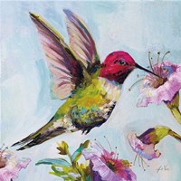 Hummingbird I Florals Framed Print