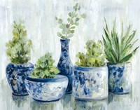 Chinoiserie Plants Bright Fine Art Print