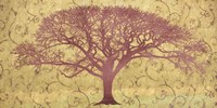 Tree on a Gold Brocade Fine Art Print